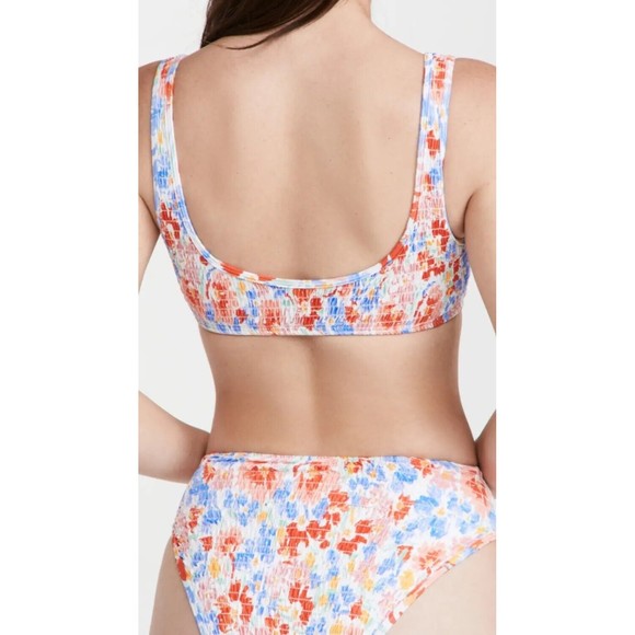 L*Space Women’s Izzie Swimwear Swim Bikini Top Flowers Forever Sz M NEW - Picture 6 of 9